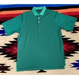 Polo Ralph Lauren Golf Mens Large striped Performance Polo shirt